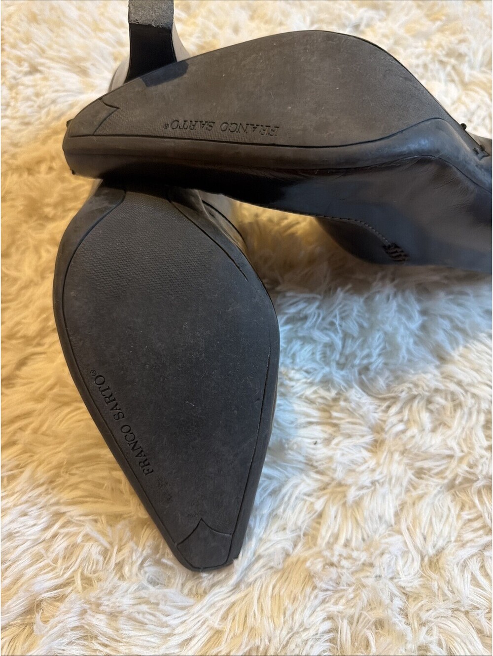 Franco Sarto Man Made Women’s Shoes Size 9.5 M Brown Leather Heels - Picture 5 of 8